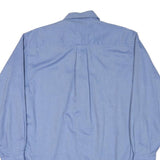 NAUTICA Mens Blue Shirt M Cotton Blend Button Down Collar Long Sleeve Classic