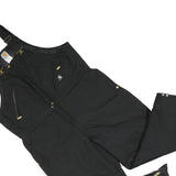 CARHARTT Womens Black Cotton Blend Canvas Dungarees Loose Fit XL W42 L28