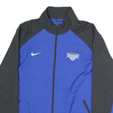 NIKE Mens Blue & Black Jacket XL Polyester Zip Sports Logo Casual Athletic Wear