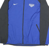 NIKE Mens Blue & Black Jacket XL Polyester Zip Sports Logo Casual Athletic Wear