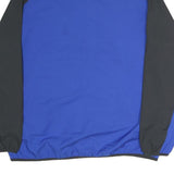 NIKE Mens Blue & Black Jacket XL Polyester Zip Sports Logo Casual Athletic Wear