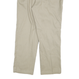 DICKIES Mens Cotton Blend Beige Regular Fit Straight Leg Trousers W40 L32