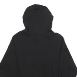 CALVIN KLEIN Womens Black Hoodie M Cotton Pullover Logo Zipped Pocket