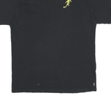 NIKE Mens Black Graphic T-Shirt M Short Sleeve Crew Neck Football Sketch Design