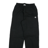 CHAMPION Mens Joggers Black Slim Straight S W25 L28 Cotton Blend Comfortable