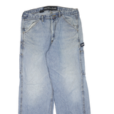 NAUTICA Mens Regular Fit Blue Denim Light Wash Jeans W34 L32 Zip Closure Relaxed
