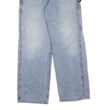 NAUTICA Mens Regular Fit Blue Denim Light Wash Jeans W34 L32 Zip Closure Relaxed