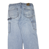 NAUTICA Mens Regular Fit Blue Denim Light Wash Jeans W34 L32 Zip Closure Relaxed