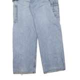NAUTICA Mens Regular Fit Blue Denim Light Wash Jeans W34 L32 Zip Closure Relaxed