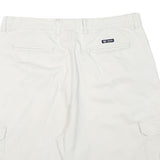 CHAPS Mens Shorts White Cargo XL W34 Cotton Blend Casual Pocketed