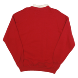 SUN BELT Mens Red & White Angel Applique Crew Neck XL Sweatshirt Cotton Blend