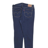 LEVI'S Womens 710 Slim Blue Denim Jeans Cotton Blend Zip W30 L32 Skinny Fit