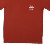 THE NORTH FACE Mens Red T-Shirt L Short Sleeve Crew Neck Cotton Blend Pocket