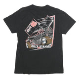 Mens Black Billy Strange 40 Graphic T-Shirt S Short Sleeve Crew Neck Racing
