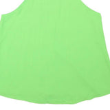 ZARA Womens Green Sleeveless Halter Neck Top XS Lightweight Summer