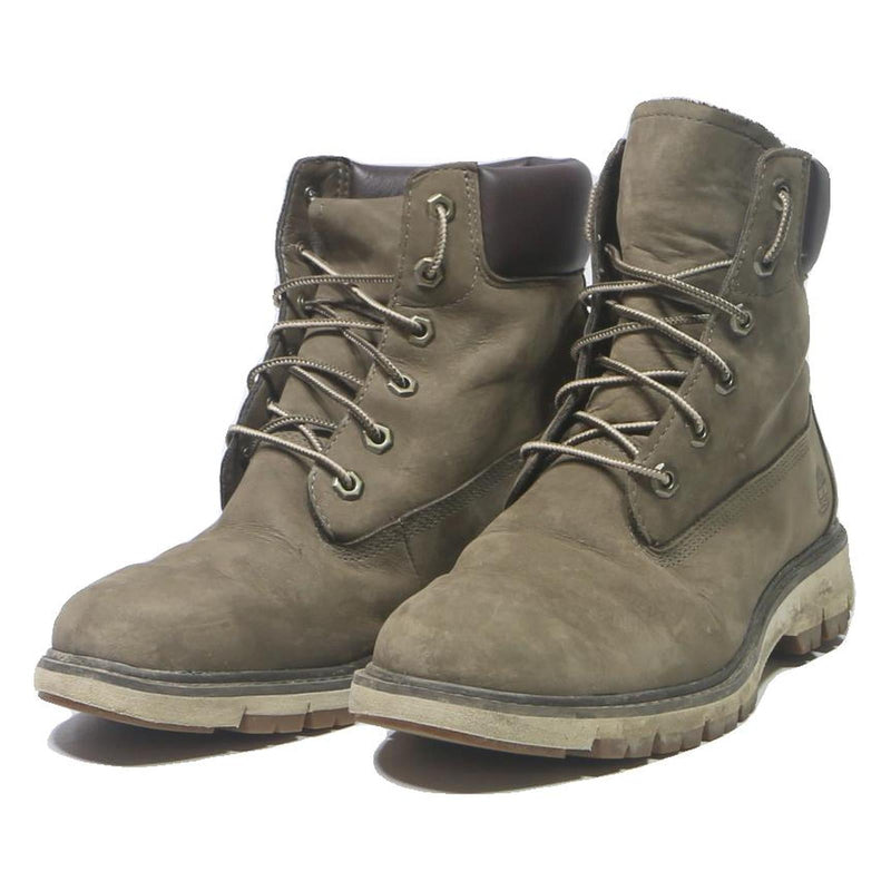 TIMBERLAND Mens Ankle Boots Brown Leather UK 7.5 Durable Outdoor Casual Footwear