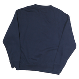 LEVI'S Mens Navy Blue Sweatshirt Crew Neck S Cotton Logo Pullover Comfortable