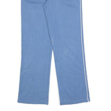 ASICS Womens Joggers Blue with White S W26 L28 Cotton Blend Drawstring Relaxed