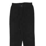 LE PAINTY Womens Cotton Blend Black Regular Straight Trousers W27 L30 Stylish