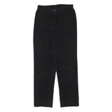LE PAINTY Womens Cotton Blend Black Regular Straight Trousers W27 L30 Stylish