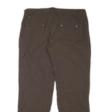 COLUMBIA Lined Mens Brown Polyester Blend Relaxed Straight Trousers W36 L30