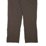 COLUMBIA Lined Mens Brown Polyester Blend Relaxed Straight Trousers W36 L30
