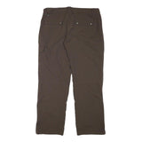 COLUMBIA Lined Mens Brown Polyester Blend Relaxed Straight Trousers W36 L30
