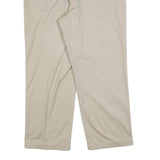 DOCKERS Mens Cotton Blend Beige Relaxed Straight Trousers W36 L27 Casual