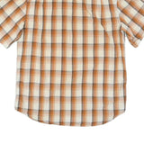 CARHARTT Mens Beige & Orange Check Shirt M Button-Down Collar Summer Casual