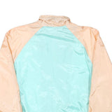 FREE LOOK Womens Peach & Aqua Colourblock Zip Up Jacket M Polyester Blend Casual