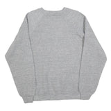 Womens Grey Auburn Crew Neck L Sweatshirt Cotton Blend Casual Cotton Sweat Top