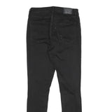 LEVI'S 721 High Rise Skinny Womens Black Slim Denim W29 L30 Ripped Knee Jeans