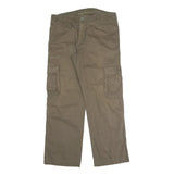 X & MORE Mens Cotton Blend Beige Relaxed Cargo Trousers W34 L30 Utility Pockets