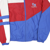 HOLLOWAY Mens Red White & Blue Zip Jacket M Polyester Blend Colourblock