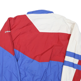 HOLLOWAY Mens Red White & Blue Zip Jacket M Polyester Blend Colourblock