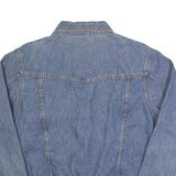 BILL BLASS Womens Blue Classic Denim Jacket XL Cotton Button Plain Stylish