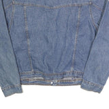 BILL BLASS Womens Blue Classic Denim Jacket XL Cotton Button Plain Stylish