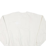 ARTISANS Mens White Cotton Blend Crew Neck XL Textured Sweatshirt Pullover