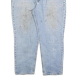 CARHARTT Mens Relaxed Blue Denim Jeans W44 L30 Workwear Zip Closure