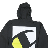 CHAMPION Mens Black Hooded Zip Jacket M Polyester Blend Plain Casual Sportswear