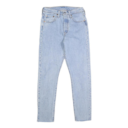 LEVI'S 501S Womens Slim Light Denim Jeans W24 L28 Classic Button Fly