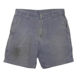 CARHARTT Mens Shorts Blue L W36 Cotton Blend Casual Workwear Pockets