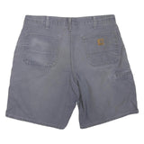 CARHARTT Mens Shorts Blue L W36 Cotton Blend Casual Workwear Pockets