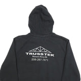 CARHARTT Mens Black Truss Tek Logo Pullover Hoodie L Cotton Blend Workwear