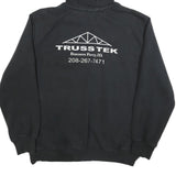 CARHARTT Mens Black Truss Tek Logo Pullover Hoodie L Cotton Blend Workwear