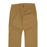 DICKIES Mens Cotton Beige Regular Fit Straight Leg Trousers W34 L31 Workwear
