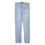LEVI'S 512 Tapered Girls Jeans Blue Slim Denim Light W25 L27 Stylish Cotton