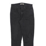 LEVI'S 311 Womens Slim Black Denim Jeans W28 L28 Stylish Zip Closure