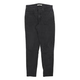 LEVI'S 311 Womens Slim Black Denim Jeans W28 L28 Stylish Zip Closure