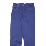 ARMANI JEANS Womens Cotton Blend Blue Slim Straight Trousers W26 L28 Stylish